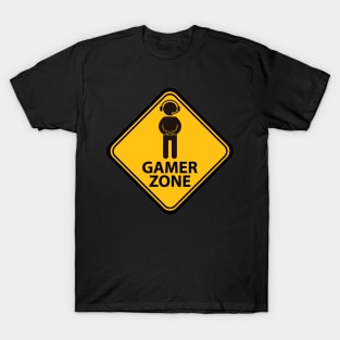 Gamer Zone Sign T-Shirt